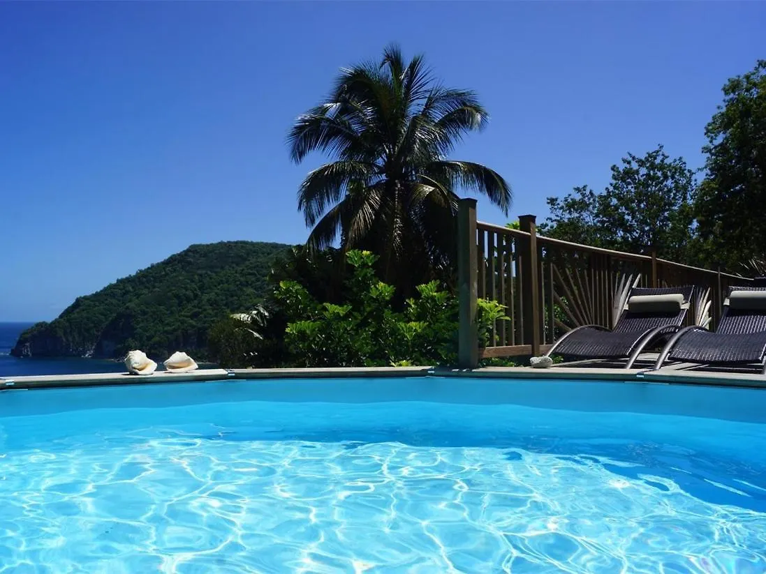 Villa Palma Avec Vue Mer Et Piscine Privee Location Domaine De La Pointe Batterie A Deshaies 0*,
