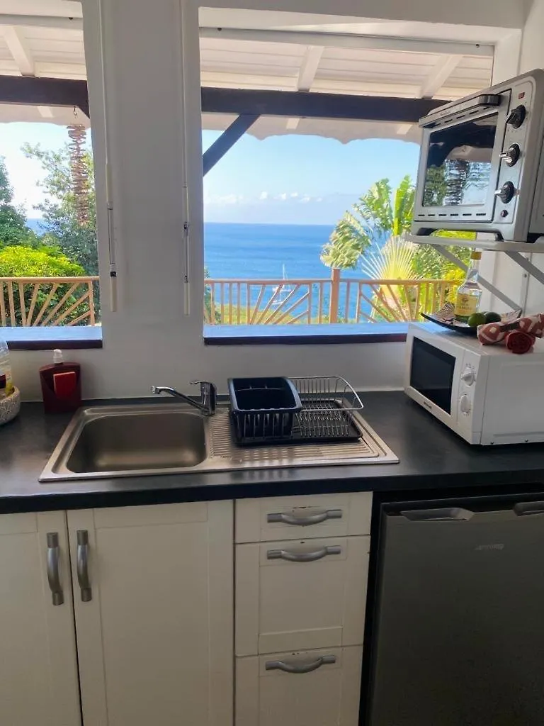 Villa Palma Avec Vue Mer Et Piscine Privee Location Domaine De La Pointe Batterie A Deshaies Guadeloupe