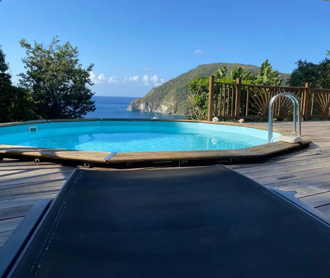 Villa Palma Avec Vue Mer Et Piscine Privee Location Domaine De La Pointe Batterie A Deshaies Guadeloupe