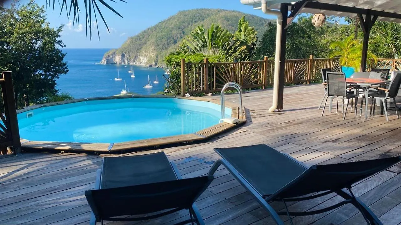 Villa Palma Avec Vue Mer Et Piscine Privee Location Domaine De La Pointe Batterie A Deshaies 0*,  Guadeloupe