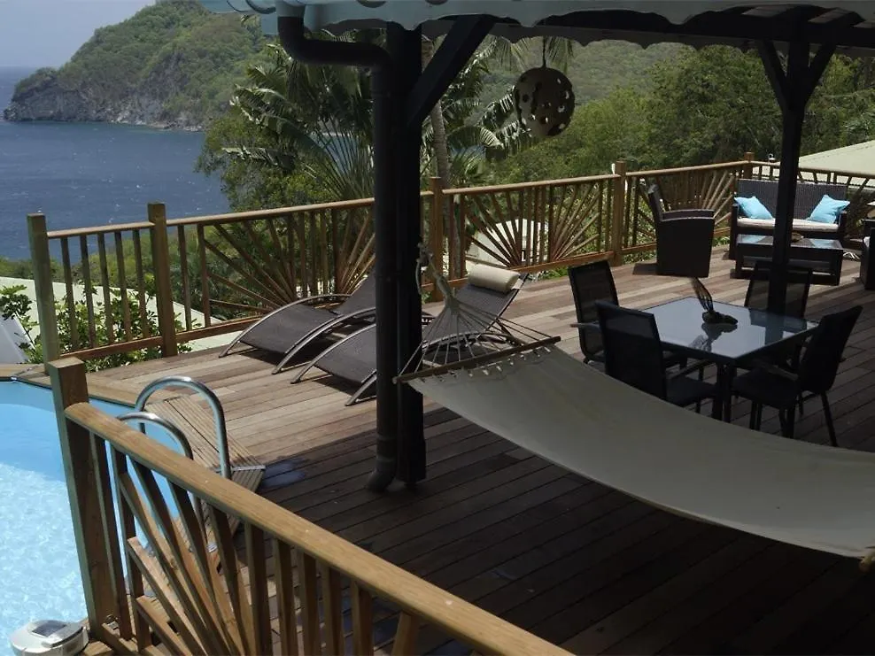 Villa Palma Avec Vue Mer Et Piscine Privee Location Domaine De La Pointe Batterie A Deshaies 0*,  Guadeloupe